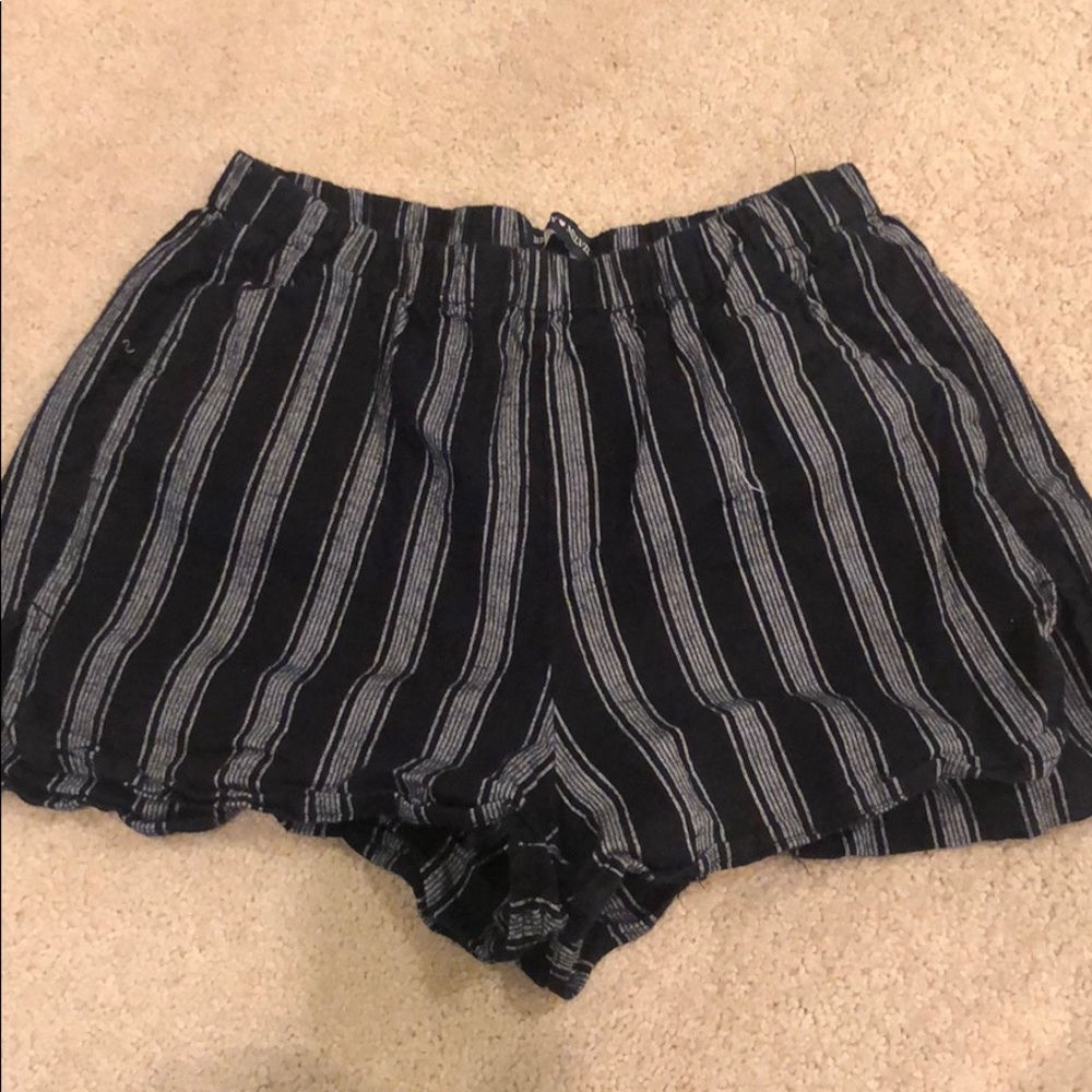 Black and White Striped Brandy Melville Shorts